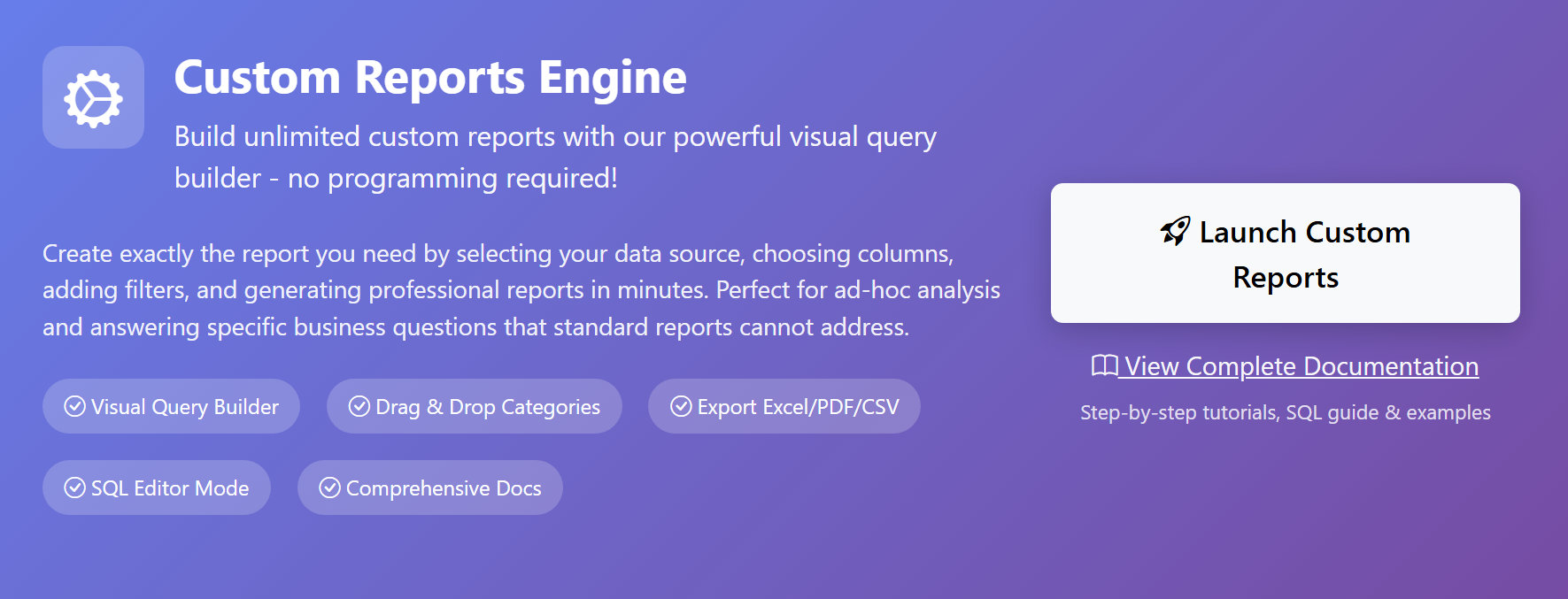 CareConnect reports engine screenshot